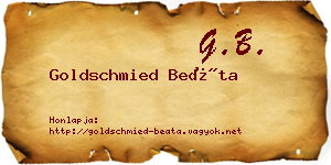 Goldschmied Beáta névjegykártya